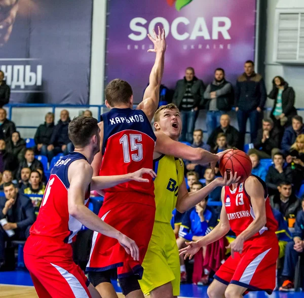 Odessa Ucrânia Outubro 2016 Campeonato Ucrânia Basquete Jogo Bipa Odessa — Fotografia de Stock