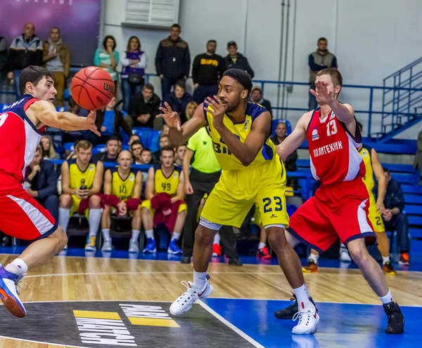 Odessa Ucrania Octubre 2016 Campeonato Ucrania Baloncesto Juego Bipa Odessa — Foto de Stock