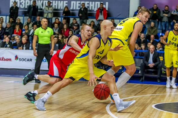 Οδησσός Ουκρανία Οκτώβριος 2015 Πρωτάθλημα Της Ουκρανίας Στο Μπάσκετ Παιχνίδι — Φωτογραφία Αρχείου