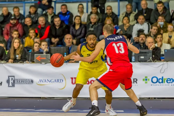 Odessa Ucrânia Outubro 2016 Campeonato Ucrânia Basquete Jogo Bipa Odessa — Fotografia de Stock