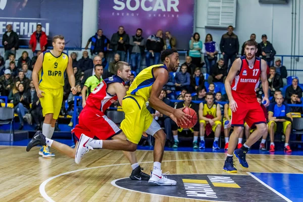 Odessa Ucrânia Outubro 2016 Campeonato Ucrânia Basquete Jogo Bipa Odessa — Fotografia de Stock