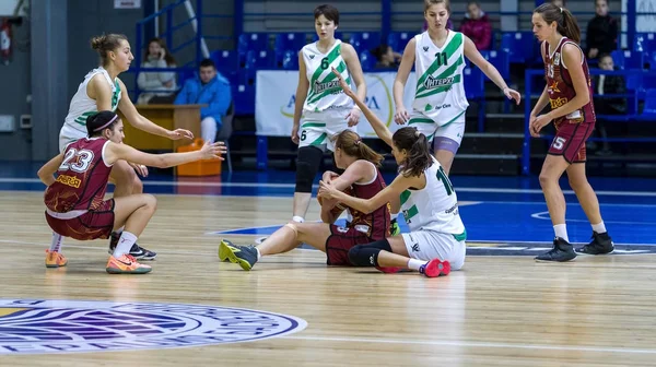 Odessa Ucrania Noviembre 2016 Copa Ucrania Baloncesto Femenino Interhimik Odessa — Foto de Stock