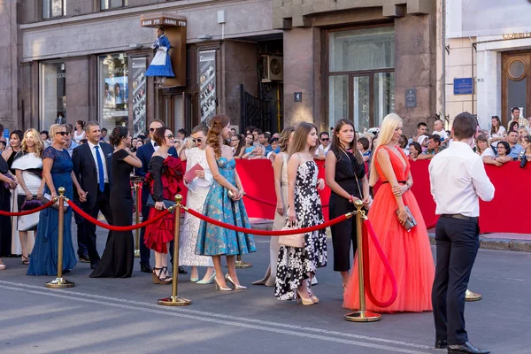 Odessa Ukraina Juli 2016 Röda Mattan Öppnandet Den Internationella Filmfestivalen — Stockfoto