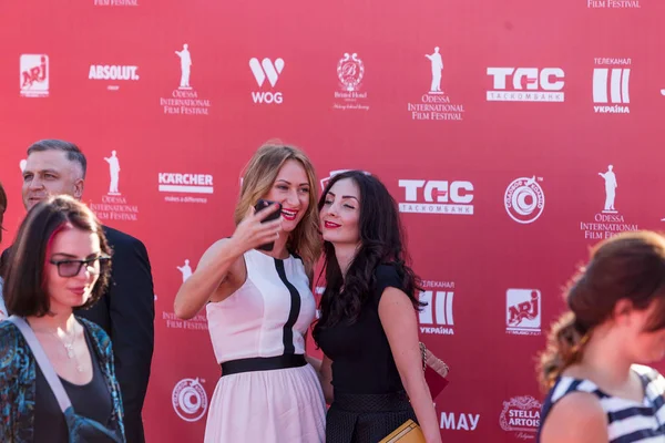 Odessa Ukraina Juli 2016 Röda Mattan Öppnandet Den Internationella Filmfestivalen — Stockfoto