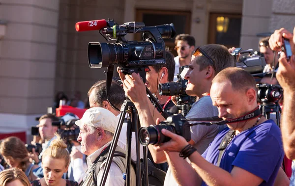 Odessa Ukraine Juillet 2016 Ouverture Festival International Film Odessa Travaillé — Photo