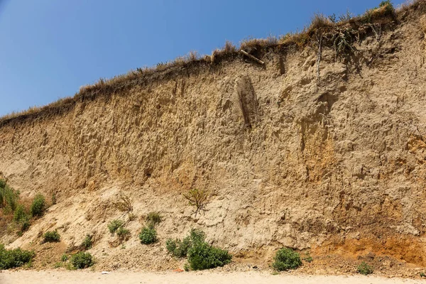 Zona Deslizamiento Costa Del Mar Negro Zona Desastres Naturales Durante — Foto de Stock