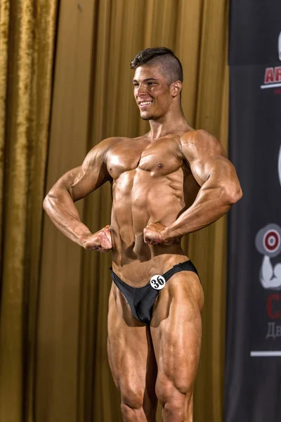 Odessa Oekraïne Oktober Wedstrijden Oekraïense Bodybuilding Bodybuilding Atletiek Van Mannen — Stockfoto