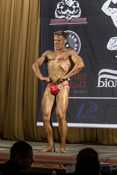 Odessa Oekraïne Oktober Wedstrijden Oekraïense Bodybuilding Bodybuilding Atletiek Van Mannen — Stockfoto