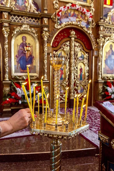 오데사 우크라이나 우크라이나 마에서 사원의 기독교 아이콘의 오데사와 Agafangel 2014 — 스톡 사진