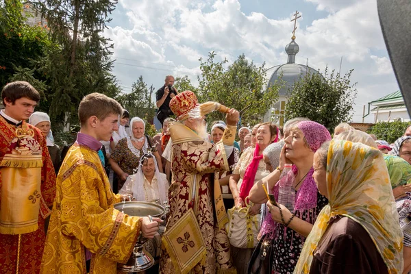 Odessa Ukraine September Celebration Orthodox Christian Religious Holiday Icons Temple — Stock Photo, Image