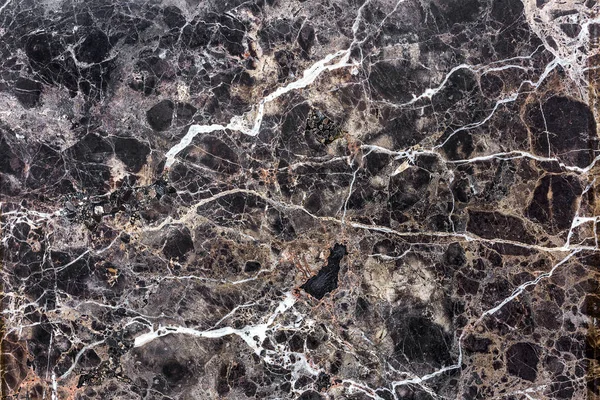 Marbre Naturel Brun Belles Fissures Taches Abstraites Marbre Décoratif Intérieur — Photo