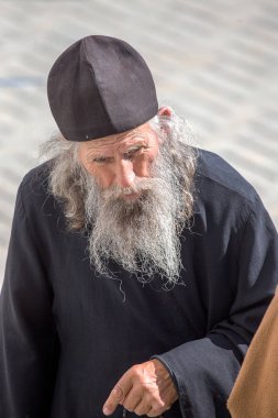 Odessa, Ukrayna - 29 Eylül: Ortodoks rahip Odessa, Ukrayna Odessa Manastırı 29 Eylül 2014 190 yıllık kutlama sırasında 