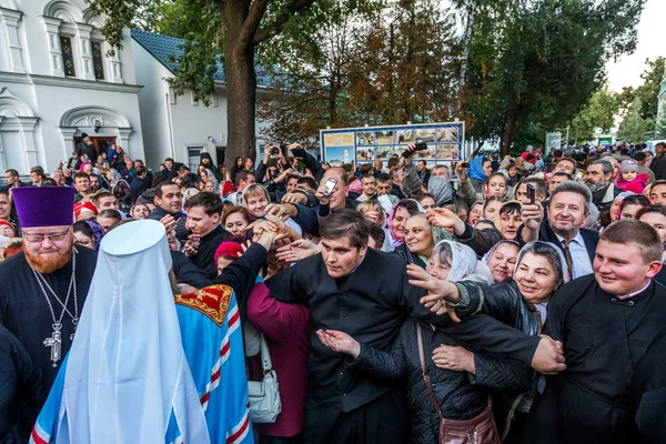 Odessa Ukraina Września Pierwsza Wizyta Rektora Ukraińskiego Kościoła Prawosławnego Onufry — Zdjęcie stockowe