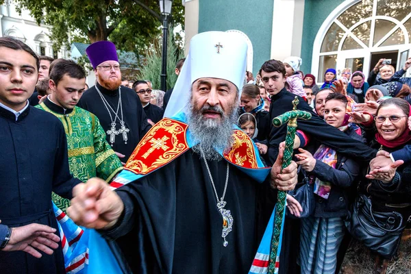 Odessa Ukraine September First Visit Rector Ukrainian Orthodox Church Onufry — Stock Photo, Image