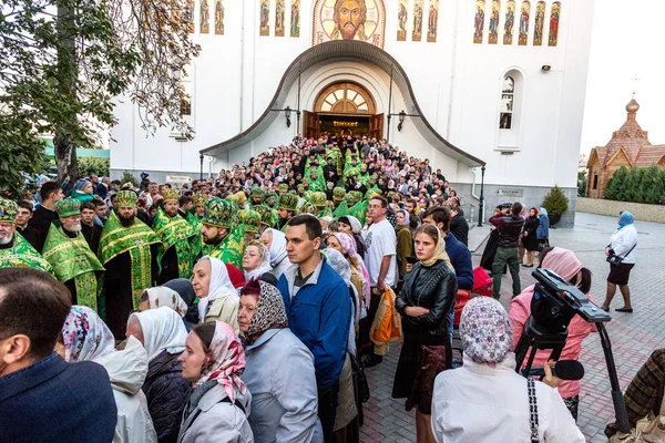 Odessa Ucrania Septiembre Primera Visita Del Rector Iglesia Ortodoxa Ucraniana —  Fotos de Stock