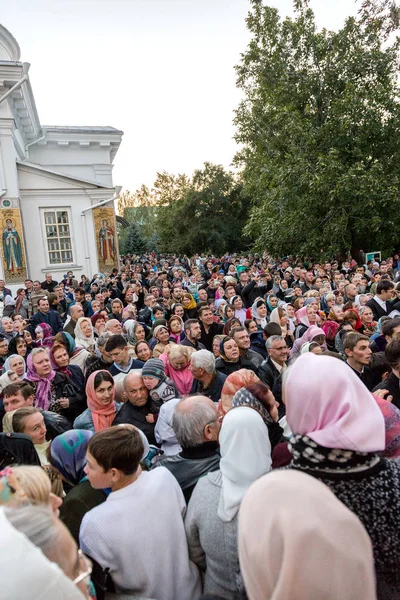 Odessa Ukraina Września Pierwsza Wizyta Rektora Ukraińskiego Kościoła Prawosławnego Onufry — Zdjęcie stockowe