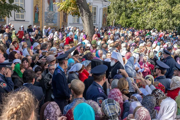 Odessa Ukraina Września Pierwsza Wizyta Rektora Ukraińskiego Kościoła Prawosławnego Onufry — Zdjęcie stockowe