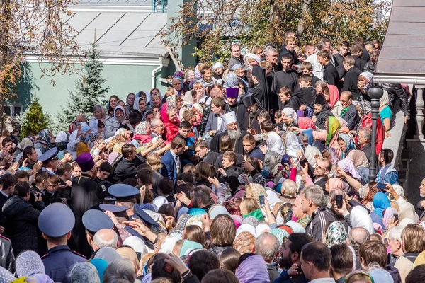 Odessa Ukraina Września Pierwsza Wizyta Rektora Ukraińskiego Kościoła Prawosławnego Onufry — Zdjęcie stockowe