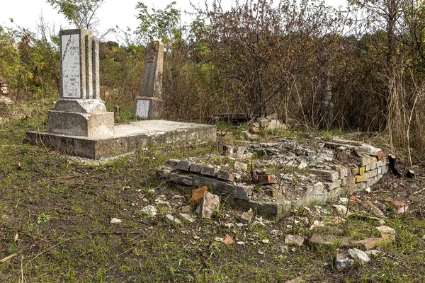 Odessa Ukraine November Abandoned Old Graves Historic Jewish Cemetery 18Th — Stock Photo, Image