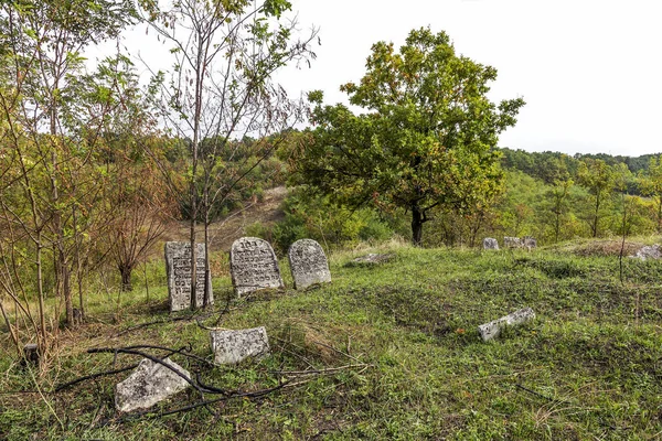 Odessa Ukrajna November Elhagyott Régi Sírok Történelmi Zsidó Temetőben Xviii — Stock Fotó