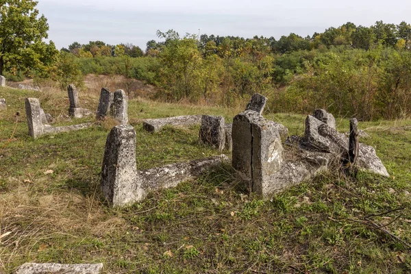 Odessa Ukraine November Abandoned Old Graves Historic Jewish Cemetery 18Th — Stock Photo, Image