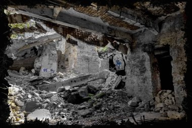 Arka plan yıkılan binaların ve grafiti thrash herhangi bir yıl için yeni yaratıcı takvimi bilgisayar savaş oyunları teröristlerle temel. 2015, 2016. Multiplayer online Rpg, Mmorpg, macera, Aksiyon, stalker, SAP, kentsel