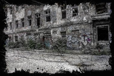 Arka plan yıkılan binaların ve grafiti thrash herhangi bir yıl için yeni yaratıcı takvimi bilgisayar savaş oyunları teröristlerle temel. 2015, 2016. Multiplayer online Rpg, Mmorpg, macera, Aksiyon, stalker, SAP, kentsel