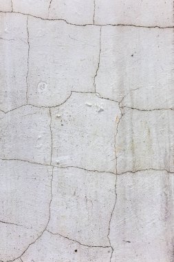 Güzel eski duvar büyük çatlaklar ve doku ile. Arka plan olarak kullanılabilir