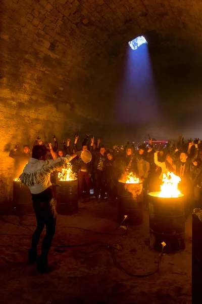 Odessa Ukraine November Local Rock Band Plays Rock Concert Underground — Stock Photo, Image