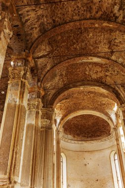 Odessa, Ukrayna eski Lutheran Kilisesi kalıntıları. 1803 yılında tarihi binada 20 yüzyılda Rusya'da devrim sırasında proletaryanın Vandallar tarafından yok ilk Alman göçmenler inşa. Muhteşem tapınak kalıntıları