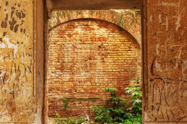 Odessa, Ukrayna eski Lutheran Kilisesi kalıntıları. 1803 yılında tarihi binada 20 yüzyılda Rusya'da devrim sırasında proletaryanın Vandallar tarafından yok ilk Alman göçmenler inşa. Muhteşem tapınak kalıntıları
