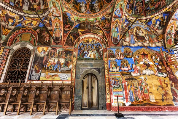 保加利亚里拉公园 2016年7月30日 圣伊万利拉修道院基督教行为 巴尔干最重要的保加利亚中世纪基督教纪念碑之一 联合国教科文组织世界遗产 — 图库照片