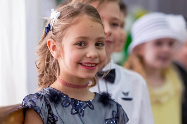 Odessa Ucraina Marzo 2017 Bambini Concerto Nella Scuola Primaria Spettacolo — Foto Stock