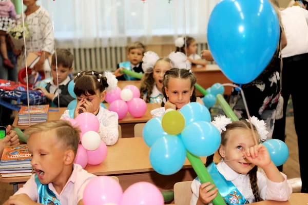 Odessa Ucrania Septiembre 2016 Niños Primaria Maestros Aula Estudio Los — Foto de Stock