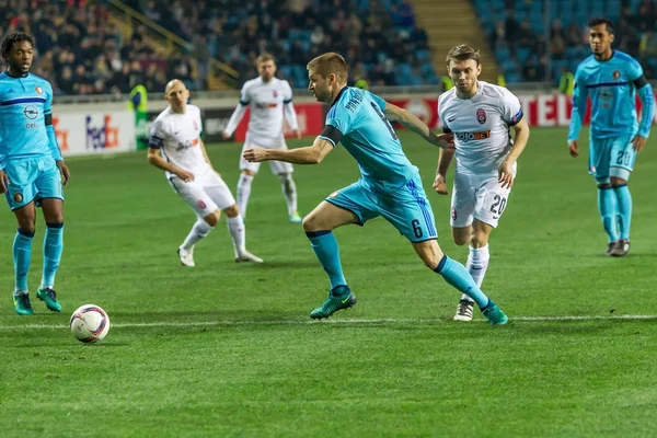 오데사 우크라이나 2016 Uefa Zarya Lugansk 페예노르트 로테르 네덜란드 허용합니다 — 스톡 사진