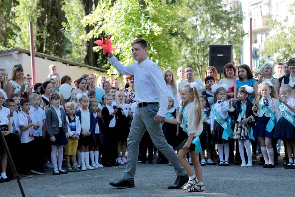 Odessa Ukraina Września 2016 Dzieci Szkół Nauczycieli Klasie Badanie Szkole — Zdjęcie stockowe