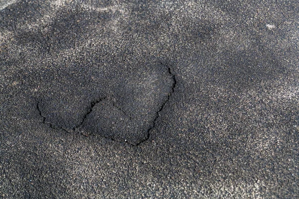 Muy Mal Camino Pavimentado Grietas Pavimento Baches Muy Mal Estado —  Fotos de Stock