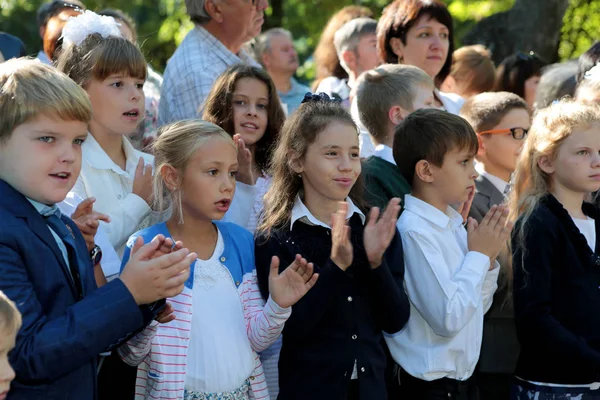 Odessa Oekraïne September 2016 Basisschool Kinderen Leerkrachten Klas Studie Van — Stockfoto