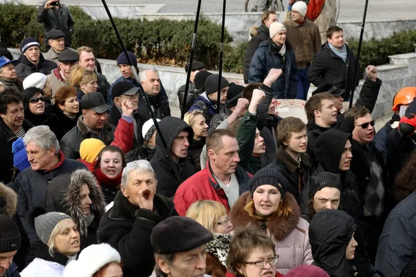 Odessa Oekraïne Februari 2014 Mensen Beleid Aangetoond Dat Civiele Vreedzaam — Stockfoto