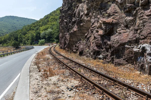 Pistas Carretera Las Viejas Traviesas Madera Desgastada Requieren Reparación Urgente —  Fotos de Stock