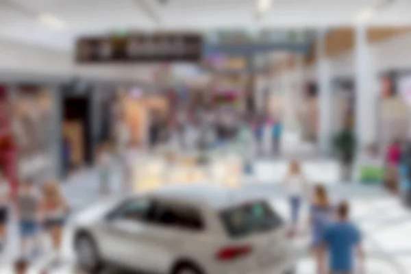 Los Mercados Urbanos Desdibujados Almacenan Durante Venta Final Estacional Artículos — Foto de Stock