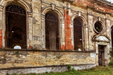 Odessa, Ukrayna eski Lutheran Kilisesi kalıntıları. 1803 yılında tarihi binada 20 yüzyılda Rusya'da devrim sırasında proletaryanın Vandallar tarafından yok ilk Alman göçmenler inşa. Muhteşem tapınak kalıntıları