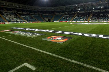 Odessa, Ukrayna - 3 Kasım 2016: Uefa Avrupa Ligi. FC Zarya (Lugansk) Feyenoord (Rotterdam) Hollanda kabul eder. Yoğun duygusal futbol maçı maçın anahtar parçaları. 1:1