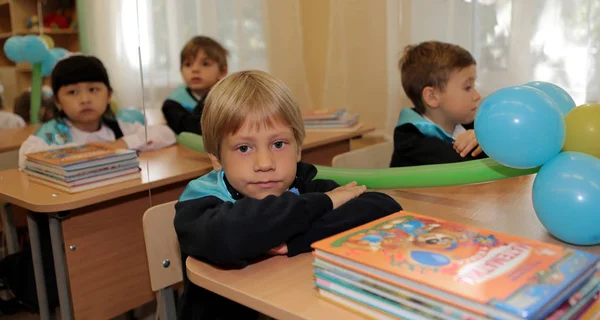 Odessa Ucrania Septiembre 2016 Niños Primaria Maestros Aula Estudio Los — Foto de Stock