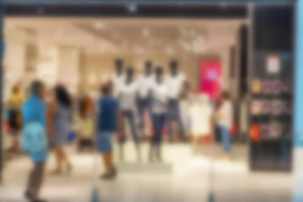 Oskärpa Urbana Marknadsplatser Store Sista Säsongens Varuförsäljning Mode Shopping Hall — Stockfoto