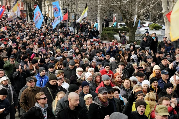 Odessa Oekraïne Februari 2014 Mensen Beleid Aangetoond Dat Civiele Vreedzaam — Stockfoto