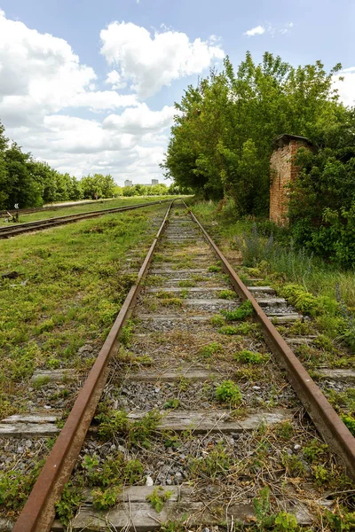 Tren Çıkmaz Sembol Yol Seçimi Hata Kavramı Tren Demiryolu Parça — Stok fotoğraf