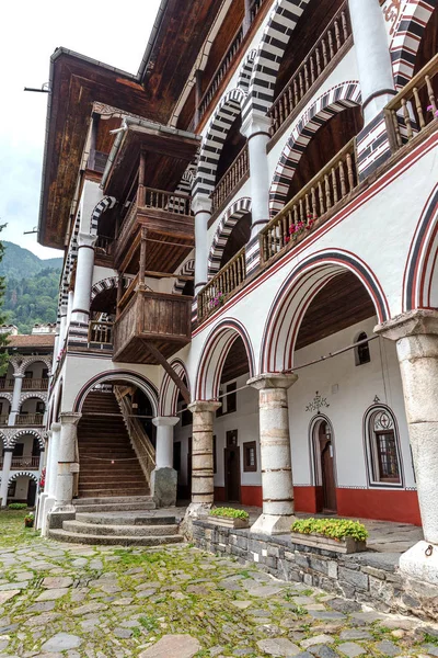 Rila Park Bulgaristan Temmuz 2016 Rila Manastırı Hıristiyan Davranır Saint — Stok fotoğraf