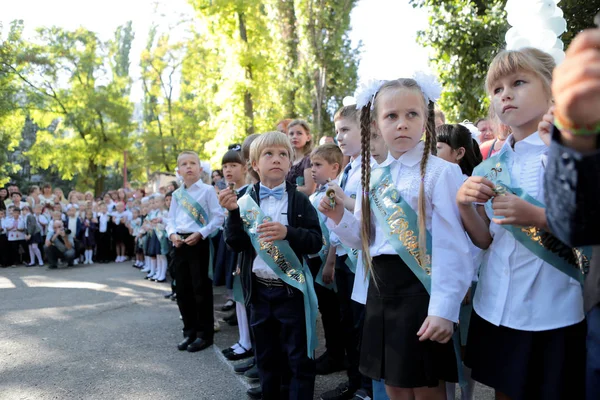 Odessa Ukraine September 2016 Grundschulkinder Und Lehrer Klassenzimmer Das Studium — Stockfoto