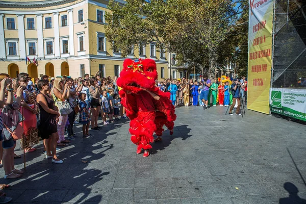 Odessa Oekraïne September 2016 Dans Van Draak Het Festival Stad — Stockfoto